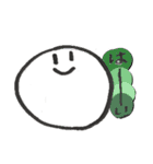 なんか言うてる白い丸いやつ（個別スタンプ：10）