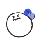 なんか言うてる白い丸いやつ（個別スタンプ：15）