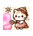 可愛い猫画像（個別スタンプ：3）