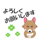 犬＜茶シロ＞はなちゃんスタンプ（個別スタンプ：22）