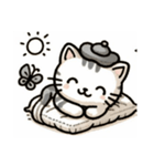 癒やされる猫（個別スタンプ：2）