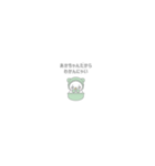 緑色スノーマン7【超小さい・赤ちゃん】（個別スタンプ：5）