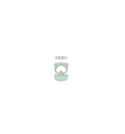 緑色スノーマン7【超小さい・赤ちゃん】（個別スタンプ：8）