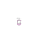 紫色スノーマン7【超小さい・赤ちゃん】（個別スタンプ：28）