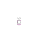 紫色スノーマン7【超小さい・赤ちゃん】（個別スタンプ：38）