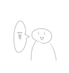 白いなんかのお返事スタンプ（個別スタンプ：6）