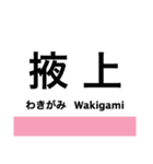 和歌山線(王寺-和歌山)の駅名スタンプ（個別スタンプ：10）