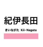 和歌山線(王寺-和歌山)の駅名スタンプ（個別スタンプ：27）