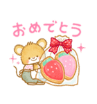 いちごのお菓子☆3びきのねずみ（春）（個別スタンプ：25）