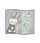 うさぎのりらら＊あいさつ＊絵本のような…（個別スタンプ：13）