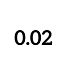 数字大好き 拡張版（個別スタンプ：33）