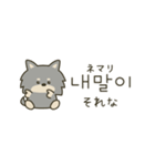 使って覚える韓国語♡黒犬さん（個別スタンプ：39）