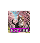 桜と猫（個別スタンプ：9）