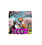 桜と猫（個別スタンプ：14）