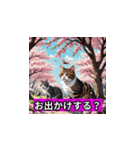 桜と猫（個別スタンプ：17）