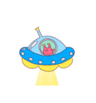 宇宙人と星らふ（着衣バージョン）（個別スタンプ：29）
