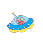 宇宙人と星らふ（着衣バージョン）（個別スタンプ：32）