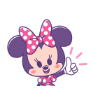 ミニーマウス♡So cute！（個別スタンプ：5）
