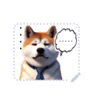 The high profile daily life of Akita Inu（個別スタンプ：3）