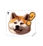 The high profile daily life of Akita Inu（個別スタンプ：19）