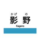 土讃線2(高知-窪川)の駅名スタンプ（個別スタンプ：25）