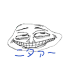 表情豊かな顔面スタンプ改（個別スタンプ：10）