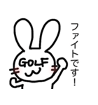 GOLF♡ごるうさ（個別スタンプ：24）
