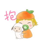 オレンジ(女の子) 25 みかんの赤ちゃん編（個別スタンプ：6）