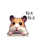 ドット絵 ハムスター ゴールデン 日常会話（個別スタンプ：31）