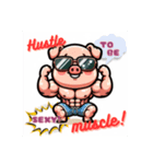 A pig that trains muscle z（個別スタンプ：1）