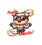 A pig that trains muscle z（個別スタンプ：4）