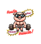 A pig that trains muscle z（個別スタンプ：6）