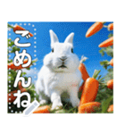 にんじん畑の白ウサギ（個別スタンプ：5）