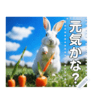 にんじん畑の白ウサギ（個別スタンプ：14）