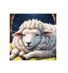 ほっこり可愛い羊のスタンプセット（個別スタンプ：1）