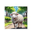 ほっこり可愛い羊のスタンプセット（個別スタンプ：3）