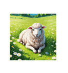 ほっこり可愛い羊のスタンプセット（個別スタンプ：8）