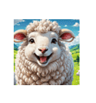 ほっこり可愛い羊のスタンプセット（個別スタンプ：9）