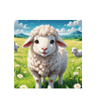 ほっこり可愛い羊のスタンプセット（個別スタンプ：10）