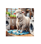 ほっこり可愛い羊のスタンプセット（個別スタンプ：17）