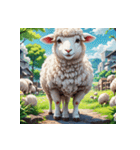 ほっこり可愛い羊のスタンプセット（個別スタンプ：40）