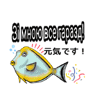 海水魚のリロ(ウクライナ語と日本語)（個別スタンプ：8）