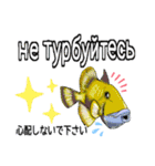 海水魚のリロ(ウクライナ語と日本語)（個別スタンプ：21）