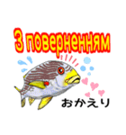 海水魚のリロ(ウクライナ語と日本語)（個別スタンプ：29）