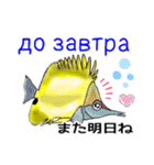 海水魚のリロ(ウクライナ語と日本語)（個別スタンプ：30）