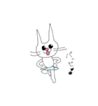 きゅるきゅるバレエ猫うさぎstamp（個別スタンプ：2）