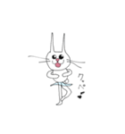 きゅるきゅるバレエ猫うさぎstamp（個別スタンプ：4）