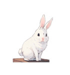 色んなウサギ（絵的な）（個別スタンプ：8）
