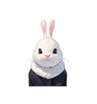 色んなウサギ（絵的な）（個別スタンプ：25）