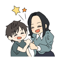 [LINEスタンプ] ひかるくんとお姉ちゃん